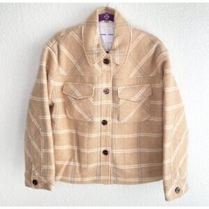 Samsoe Samsoe Leonie Jacket Womens size XS Those Plaid Wool Blend Quilt Lining